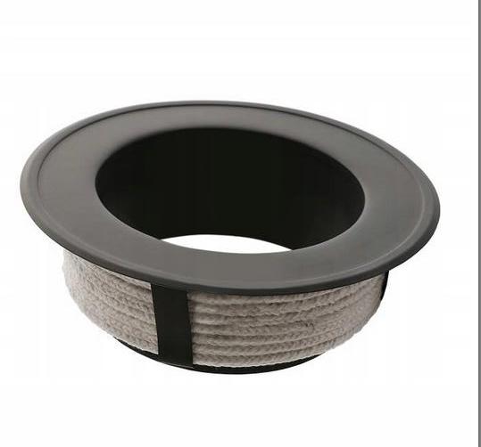 Zestaw kominek powietrzny stalowy KRATKI LUCY BLACK 12 kW Ø 200 z akcesoriami WKCP - Zestaw kominek powietrzny stalowy KRATKI LUCY BLACK 12 kW Ø 200 z akcesoriami